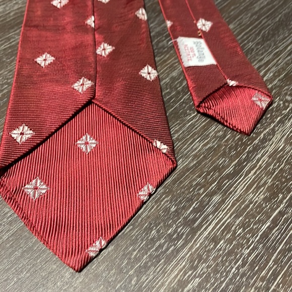 Botany 100% Acetate tie, necktie, burnt orange, 53” x 3 1/4” - Picture 6 of 6